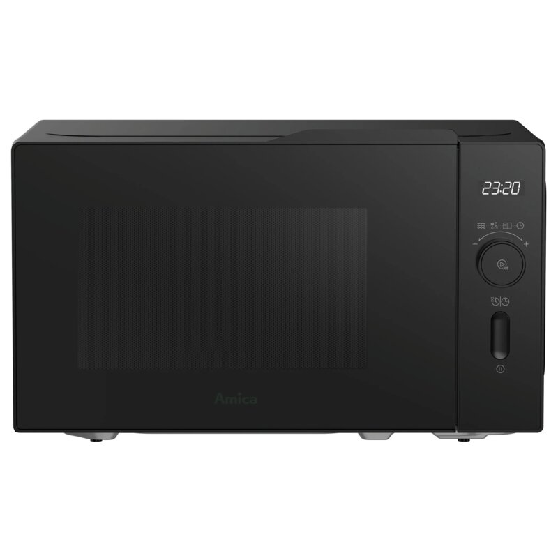 Kuchenka mikrofalowa AMICA MMF20E4B 650W średnica 25.5 cm pojemność 20L MultiWave System Czarny