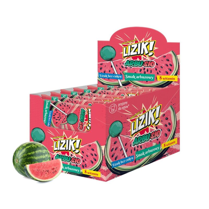 Lizak STARPHARMA Lizik! Arbuzowy 8 witamin Bez cukru (30 szt.)