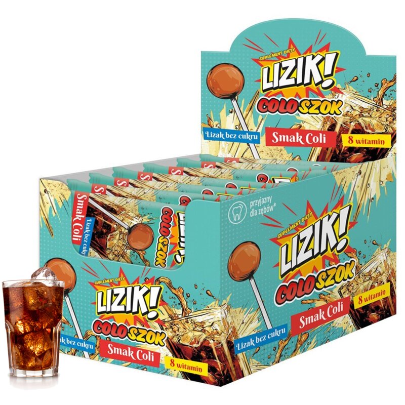Lizak STARPHARMA Lizik! Cola 8 witamin Bez cukru (30 szt.)