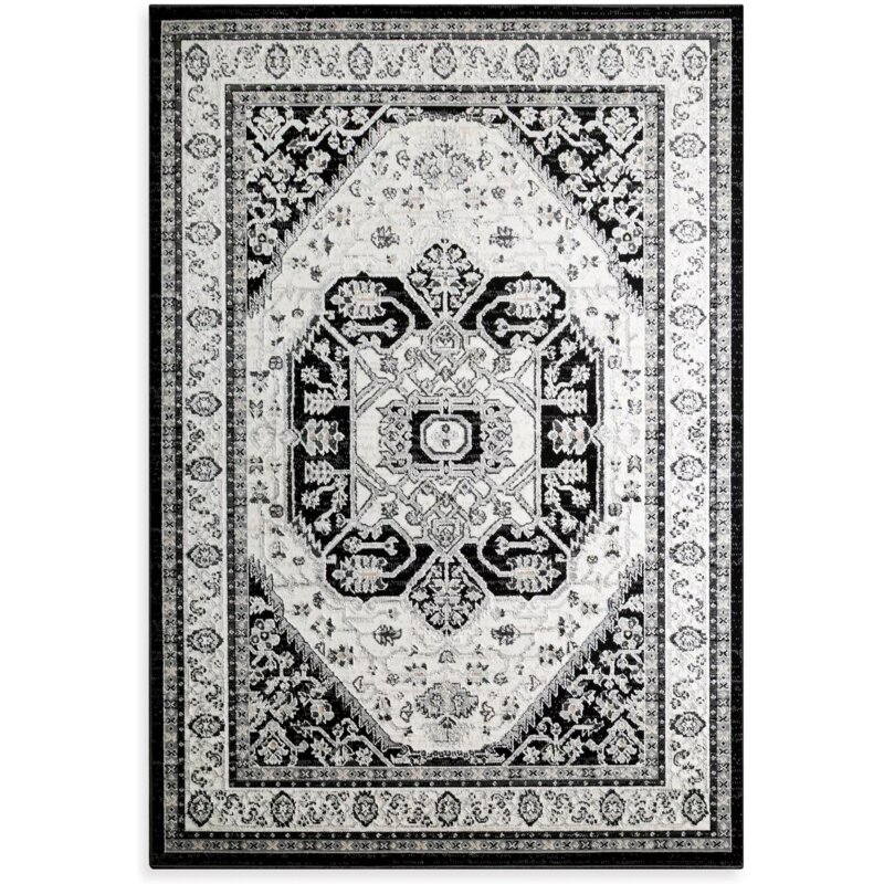 Dywan EUROFIRANY Elora5 60 x 100 cm Czarny
