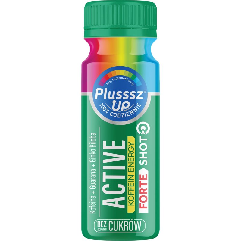 Suplement diety PLUSSSZ UP Active Koffein Energy Forte Shot Grejpfrutowy (12 x 50 ml)