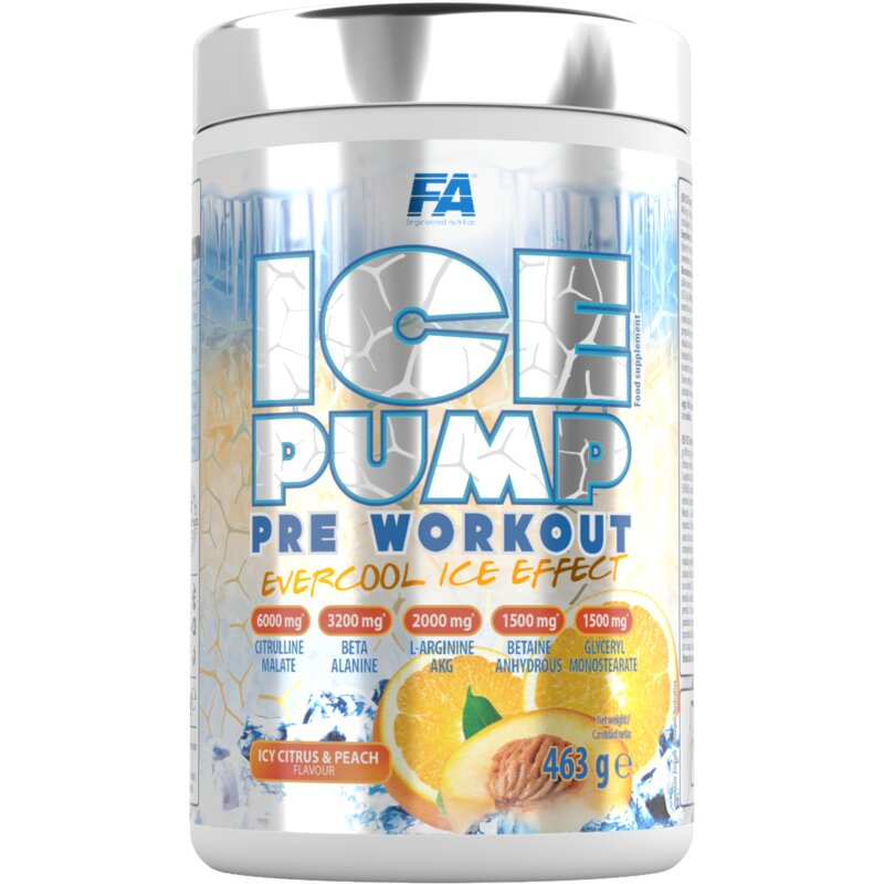 Przedtreningówka FA Ice Pump Pre Workout Cytrusowo-brzoskwiniowy (463 g)