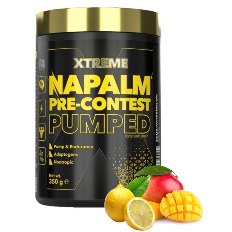 Przedtreningówka FA Napalm Pre-contest Pumped Mango z cytryną (350 g)