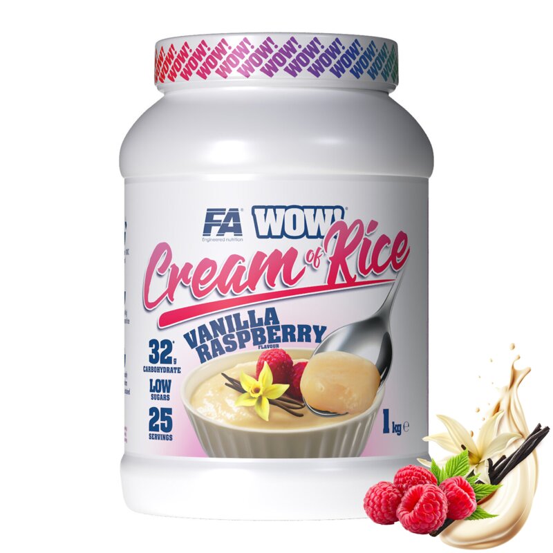 Odżywka węglowodanowa FA Wow! Cream Of Rice Waniliowo-malinowy (1000 g)