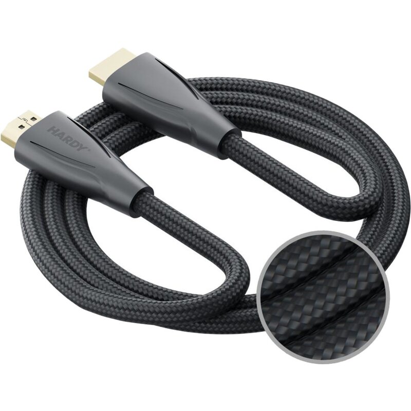 3mk Hardy Ultra High Speed 48Gbps 8K60Hz 4K120Hz eARC VRR ALLM HDMI 2.1 3m Czarny