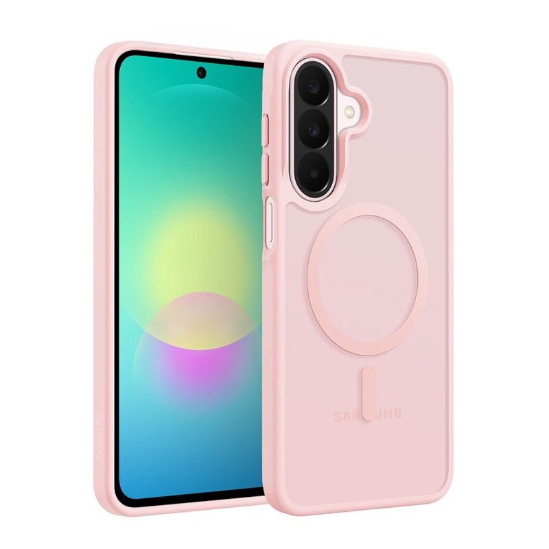 Etui CRONG Hybrid Matte Magnetic MagSafe do Samsung Galaxy A27 5G Różowy