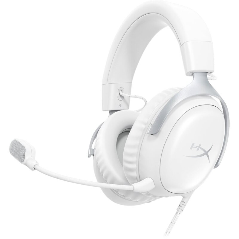 Słuchawki HYPERX Cloud III Nauszne, Dźwięk przestrzenny Biały