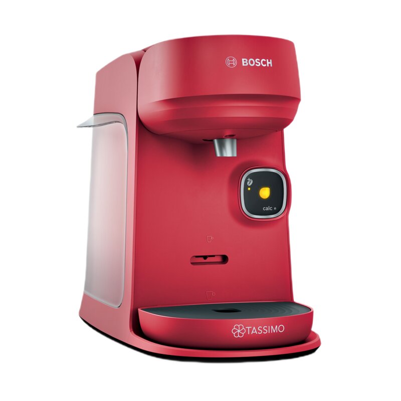 Ekspres BOSCH Tassimo Harmony Plus TAS173B automatycznie rozpoznaje kapsułki i rodzaj napoju Czerwony