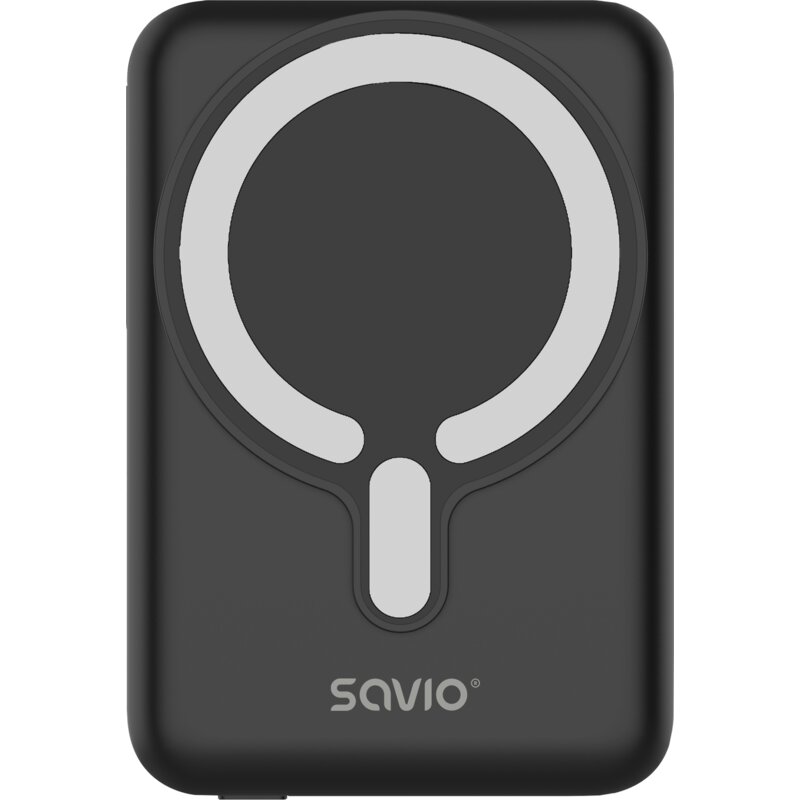 Powerbank magnetyczny SAVIO BA-12 10000 mAh Czarny