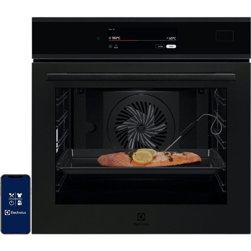 Electrolux 800 SteamPro EOB9S3ST Funkcje AI MealAssist Termoobieg Czarny mat