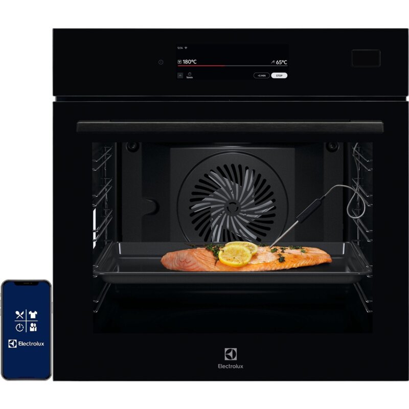 Piekarnik elektryczny Electrolux LOB9S3SZ 900 72 l | piroliza | termoobieg | termosonda | srebrno-czarny