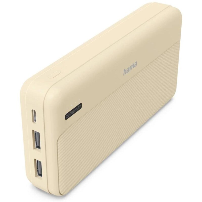 Powerbank HAMA Power Pack Pocket 20 20000 mAh Piaskowy