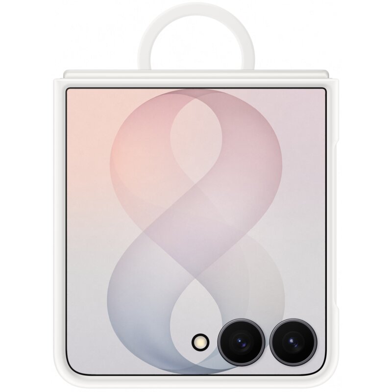 Etui SAMSUNG Silicone Ring Magnet do Galaxy Z Flip 8 Biały