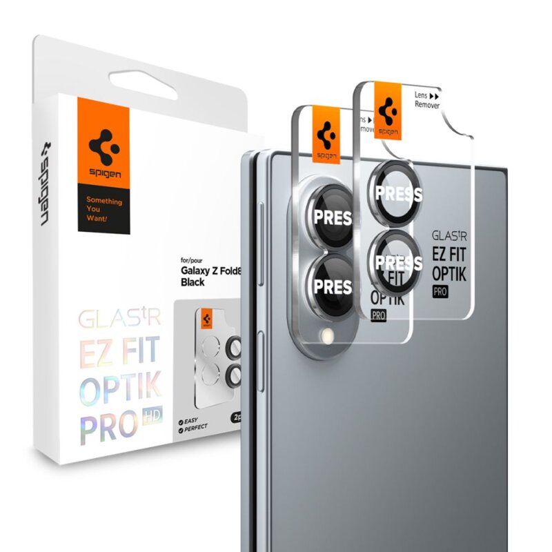 Nakładka na obiektyw SPIGEN Optik Pro Glas.Tr Ez Fit do Samsung Galaxy Z Fold 8 (2 szt.)