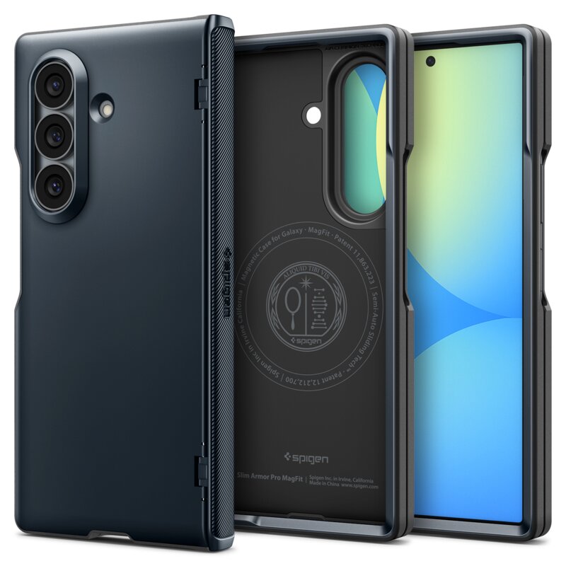 Etui SPIGEN Slim Armor Pro Mag MagSafe do Samsung Galaxy Z Fold 8 Ultra Grafitowy