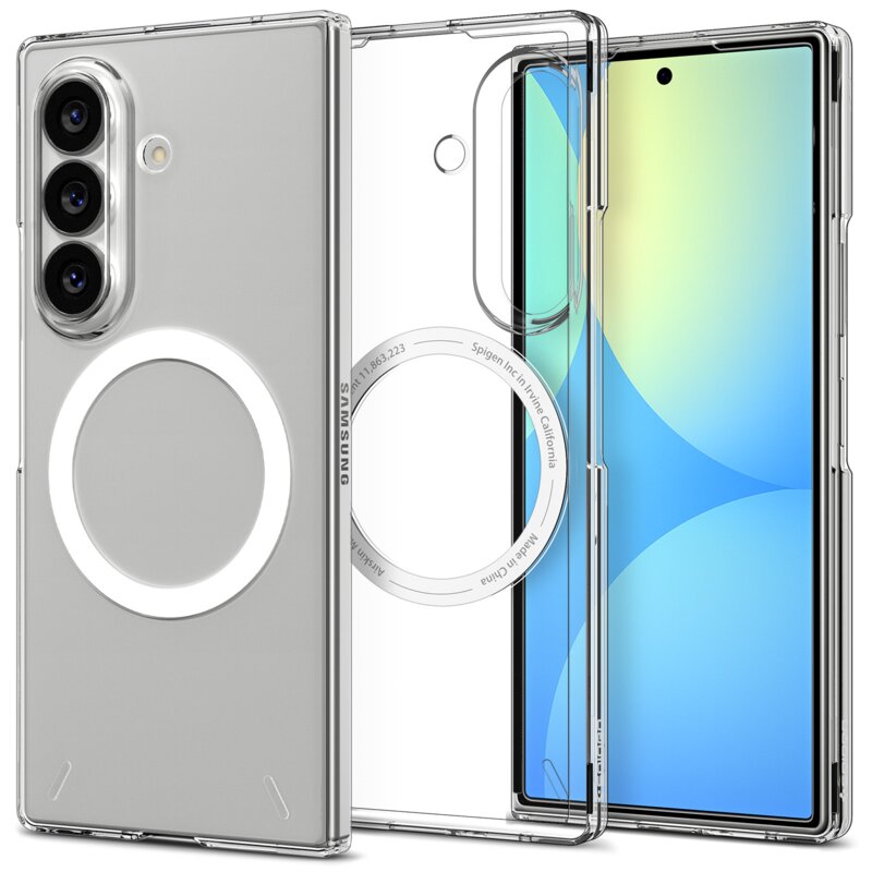 Etui SPIGEN Airskin MagSafe do Samsung Galaxy Z Fold 8 Ultra Przezroczysto-biały
