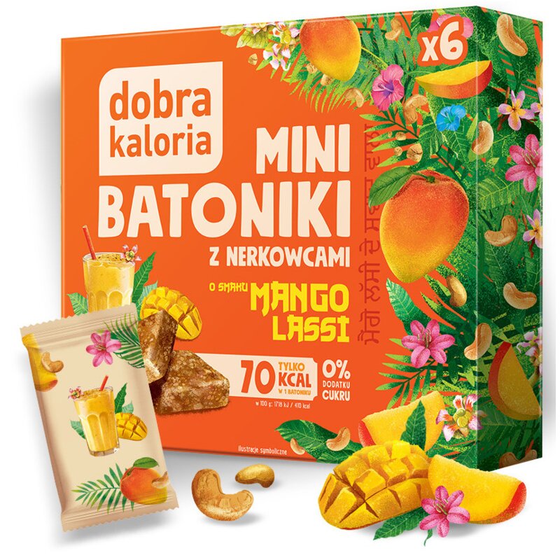 Mini Batoniki DOBRA KALORIA z nerkowcami Mango Lassi (102 g)