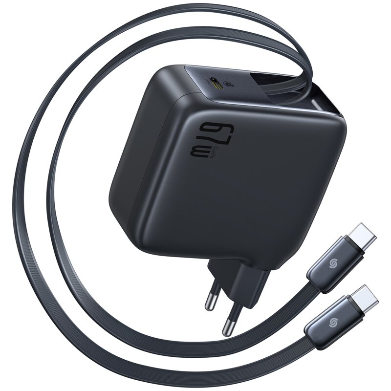 Ładowarka sieciowa BASEUS EnerCore CJ21 67W Czarny ładowarka do telefonu USB-C