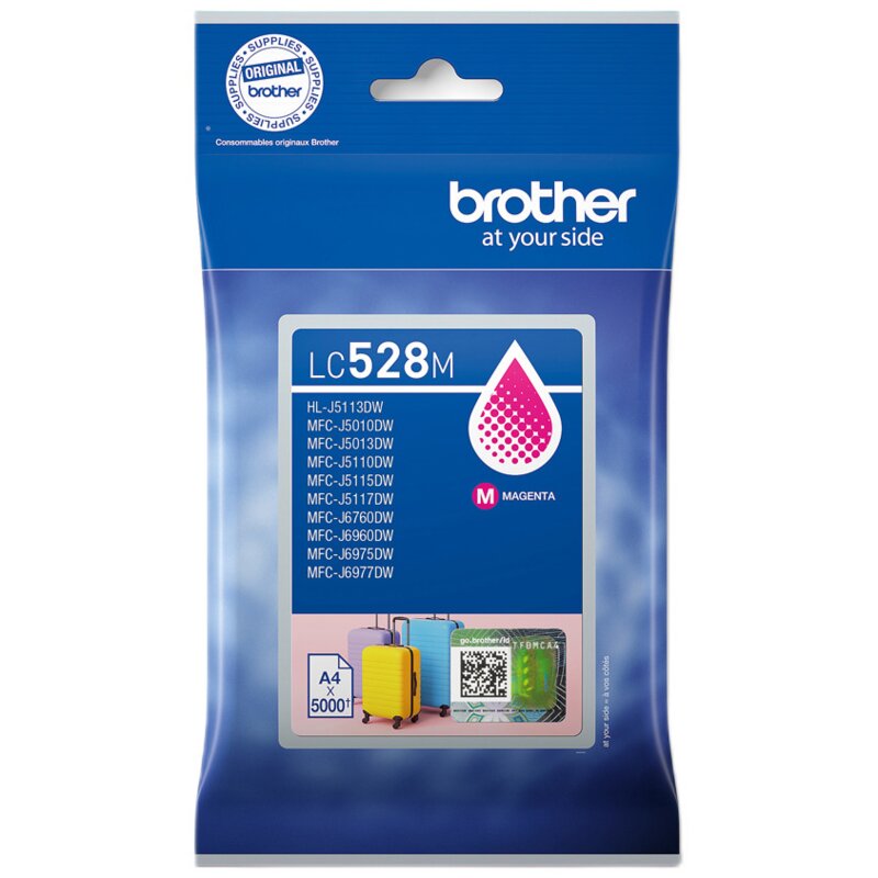 Tusz BROTHER Czerwony LC-528M