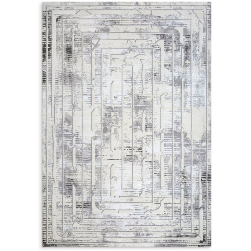 Dywan EUROFIRANY Monaco1 80 x 150 cm Stalowy