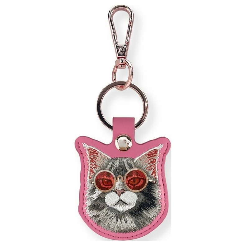 Etui NIMMY Glasses Cool and Cute Cat Różowy