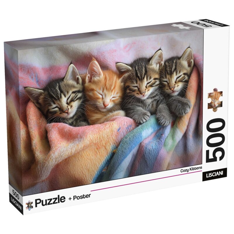 Puzzle LISCIANI Adults Kociaki 304-120529 (500 elementów)