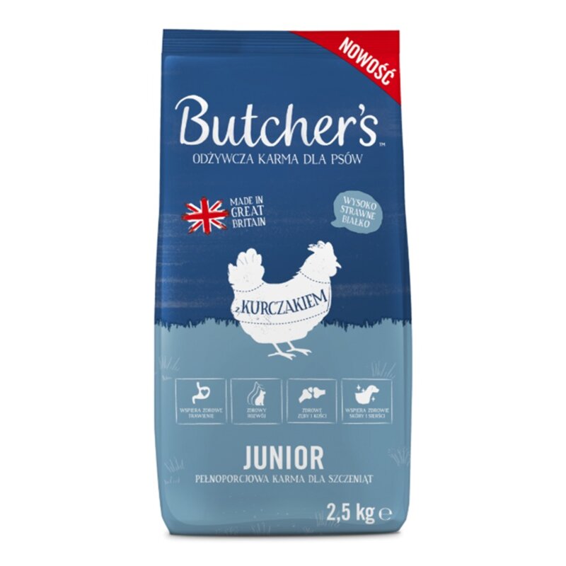 Karma dla psa BUTCHER'S Original Junior Kurczak 2.5 kg