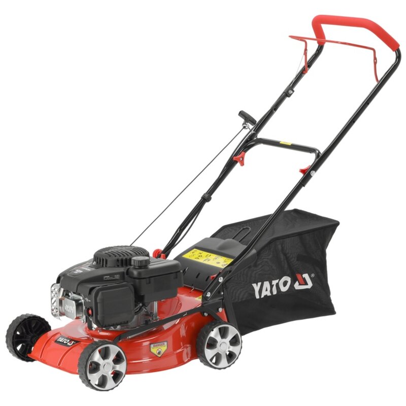 Kosiarka spalinowa YATO YT-85520, 41 cm, 123 cm3, 2.1 kW, kosz 40 L, silnik Loncin