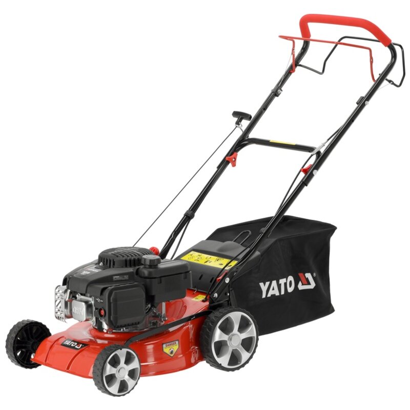 Kosiarka spalinowa YATO YT-85521 z napędem, 41 cm, 123 cm3, 2.1 kW, kosz 40 L, silnik Loncin