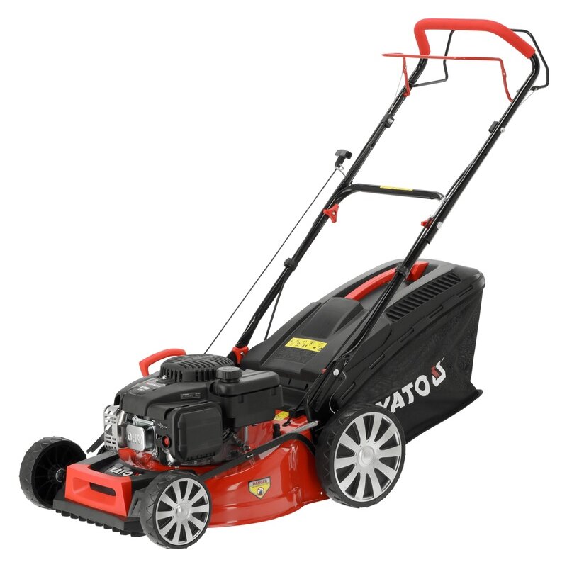 Kosiarka spalinowa YATO YT-85525 z napędem, 46 cm, 139 cm3, 2.4 kW, mulczowanie, kosz 62 L, silnik Loncin