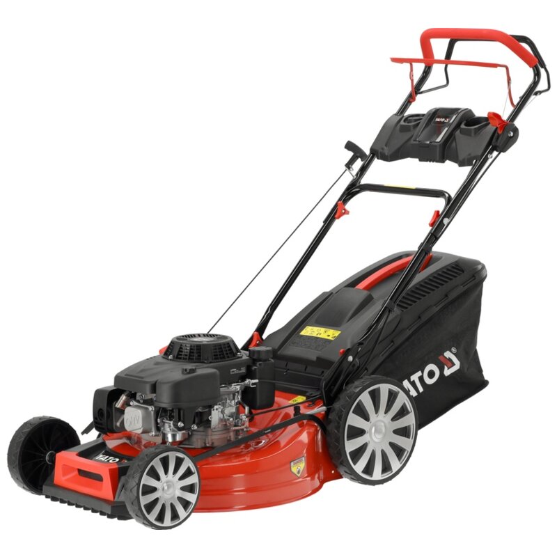 Kosiarka spalinowa YATO YT-85537 z napędem, 56 cm, 224 cm3, 4.5 kW, mulczowanie, kosz 62 L, silnik Loncin