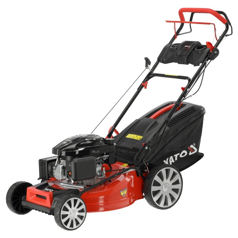 Kosiarka spalinowa YATO YT-85532 z napędem, 53 cm, 196 cm3, 3.5 kW, mulczowanie, kosz 62 L, silnik Loncin
