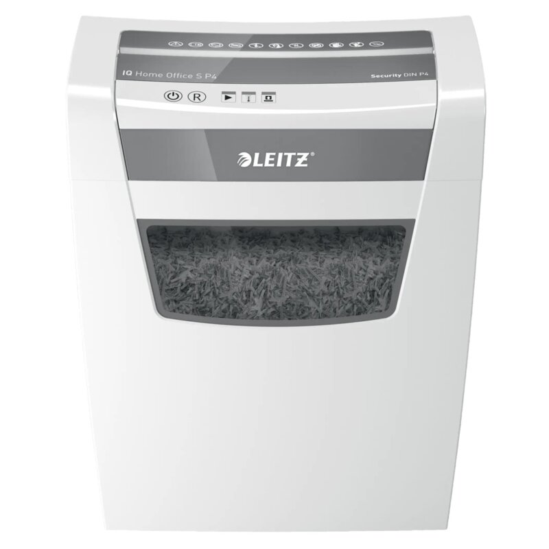 Niszczarka LEITZ IQ Home Office S P4 15 L, P-4, Konfetti, Automatyczny Start/Stop, Funkcja cofania