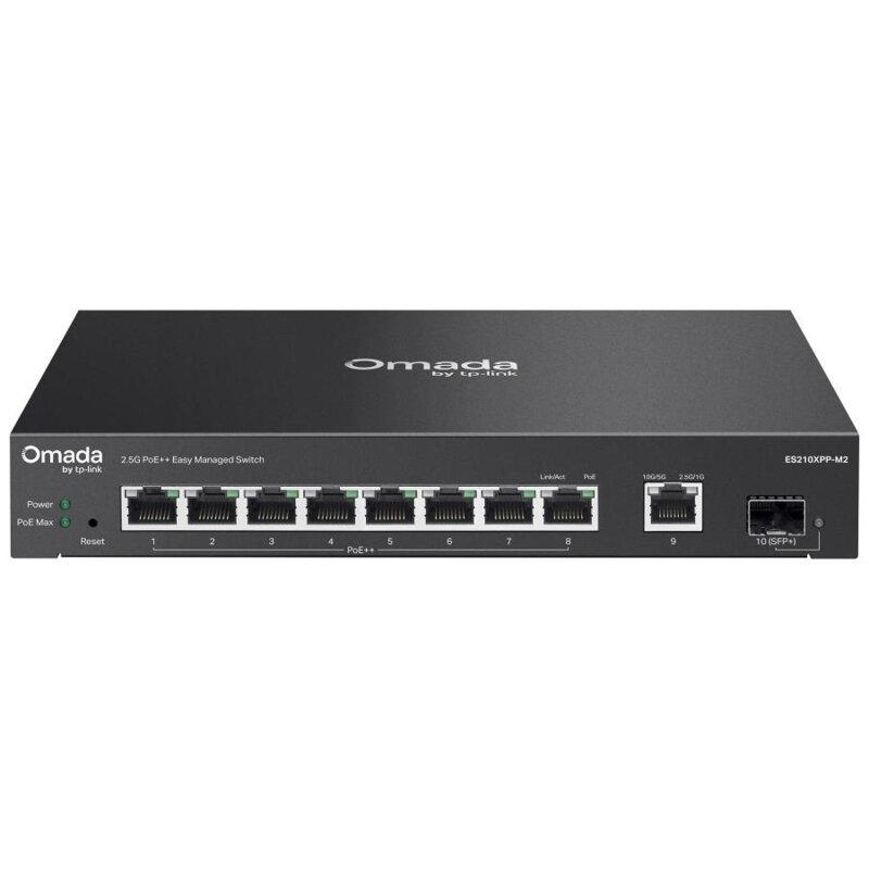 Switch TP-LINK Omada ES210XPP-M2 10 Gigabit Ethernet, 10 portów, Funkcja PoE, Zarządzalny