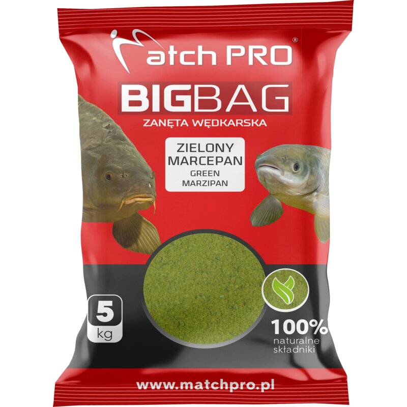 Zanęta MATCHPRO Big Bag Zielony Marcepan (5kg)