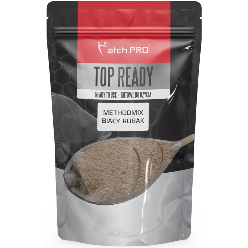 Zanęta MATCHPRO Top Ready MethodMix Biały Robak (700g)