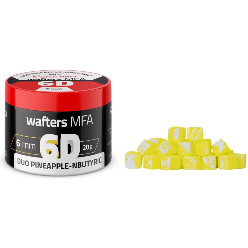 Przynęta 6D MFA MATCHPRO Duo Ananas-Kwas Masłowy Wafters 6 mm (20 g)