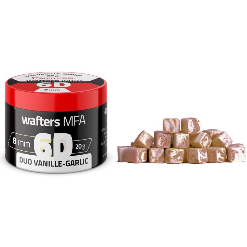 Przynęta 6D MFA MATCHPRO Duo Wanilia-Czosnek Wafters 8 mm (20 g)