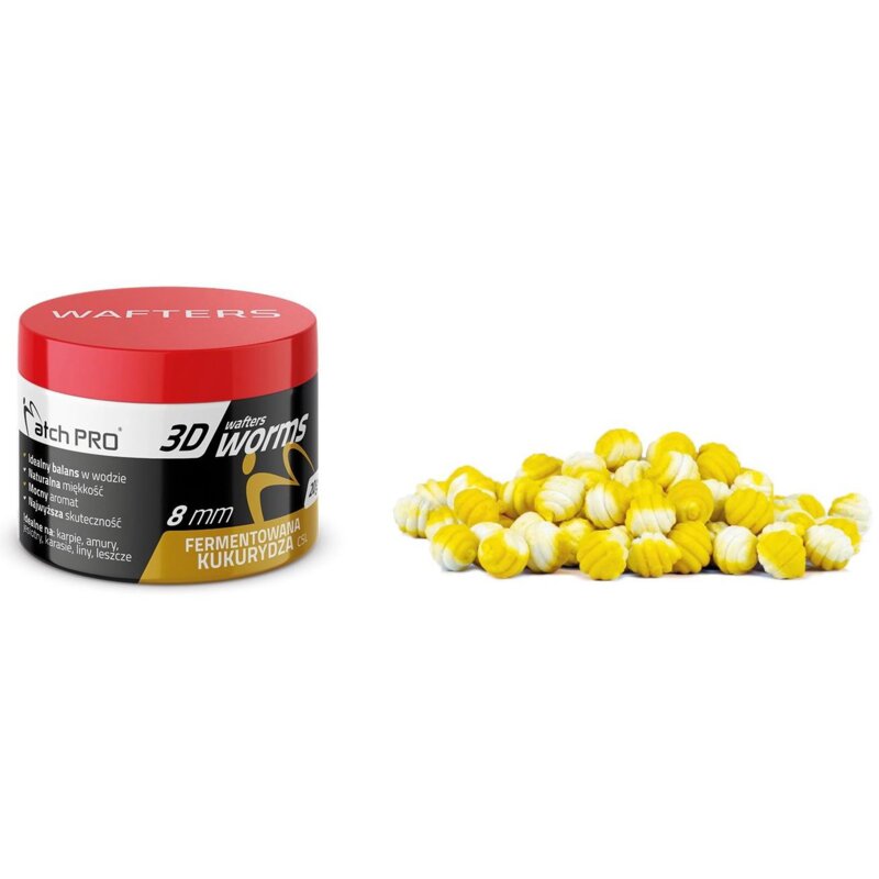 Przynęta 3D Worms MATCHPRO Duo Cls Wafters 8 mm (20 g)
