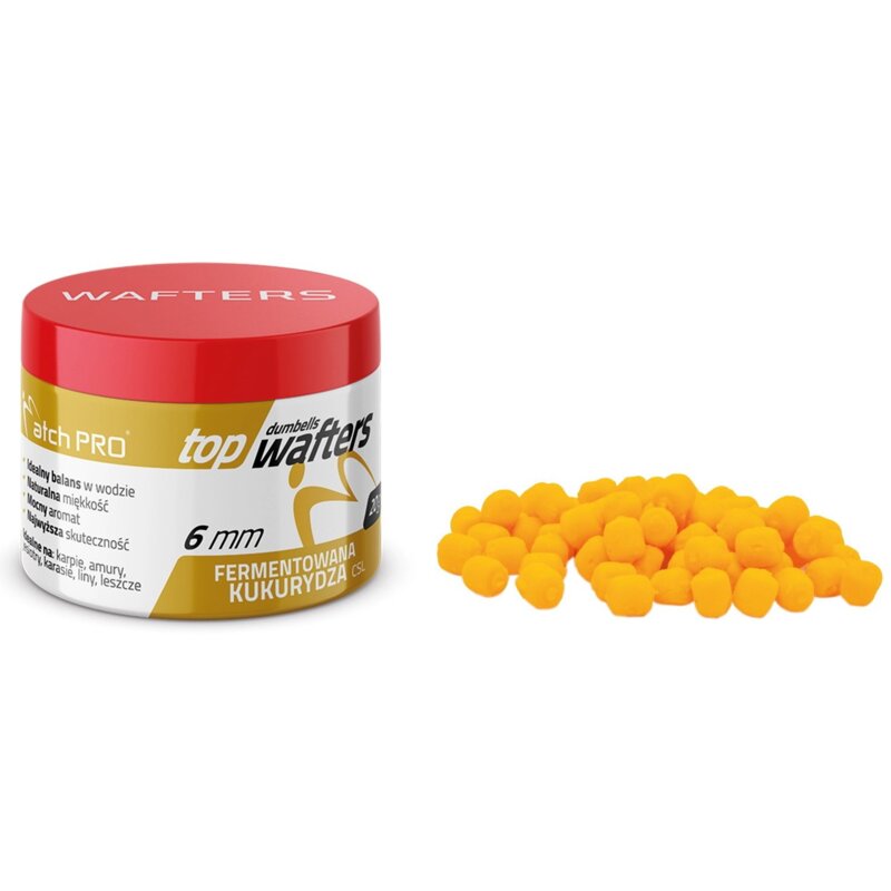 Przynęta Top Dumbells MATCHPRO Fermentowana Kukurydza CSL Wafters 6 mm (20 g)
