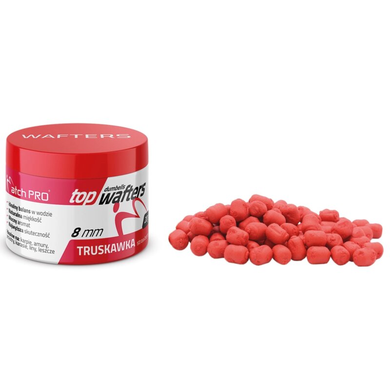 Przynęta MATCHPRO Top Dumbells Wafters Strawberry 8 mm (20 g)