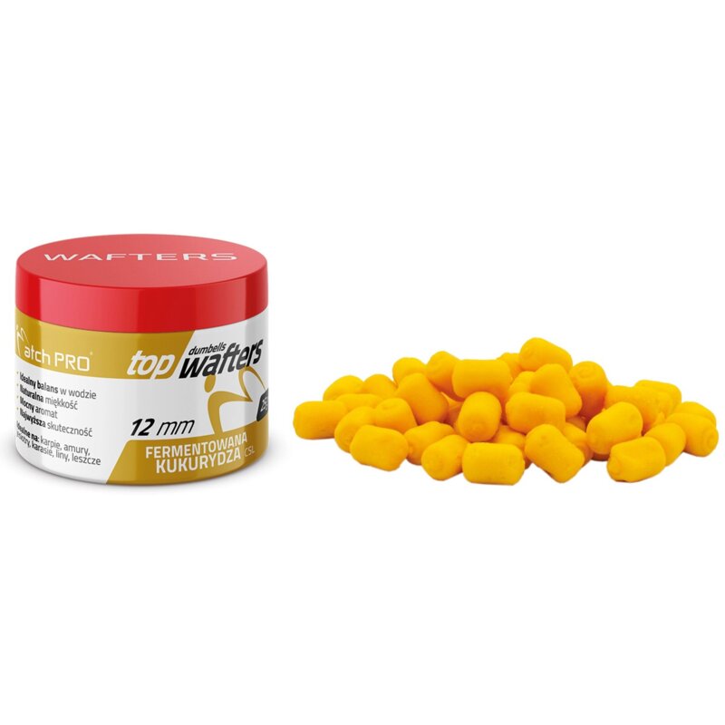 Przynęta Top Dumbells MATCHPRO Fermentowana Kukurydza CSL Wafters 12 mm (25 g)