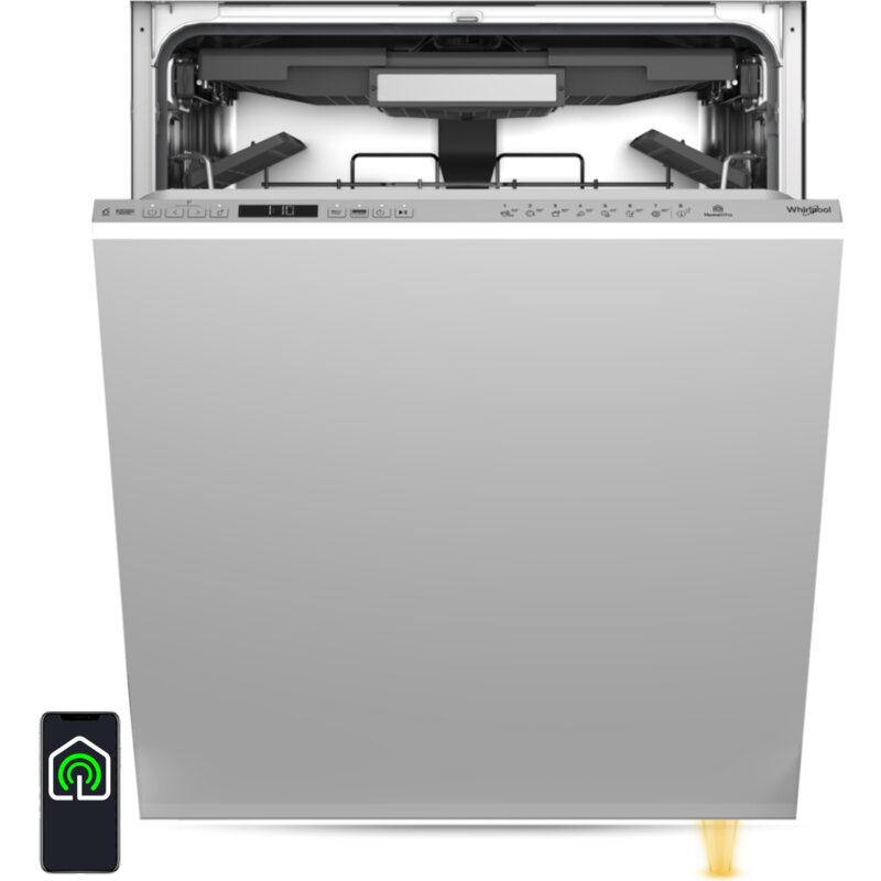 Zmywarka WHIRLPOOL WH7ITB14B3N6LW PowerClean Pro Modułowy 3. kosz Autootwieranie drzwi Zdalne sterowanie Inwerter 60cm