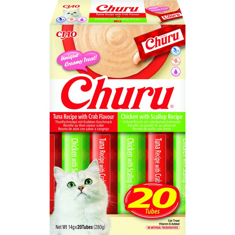 Przysmak dla kota INABA Ciao Churu Owoce morza 20 x 14 g