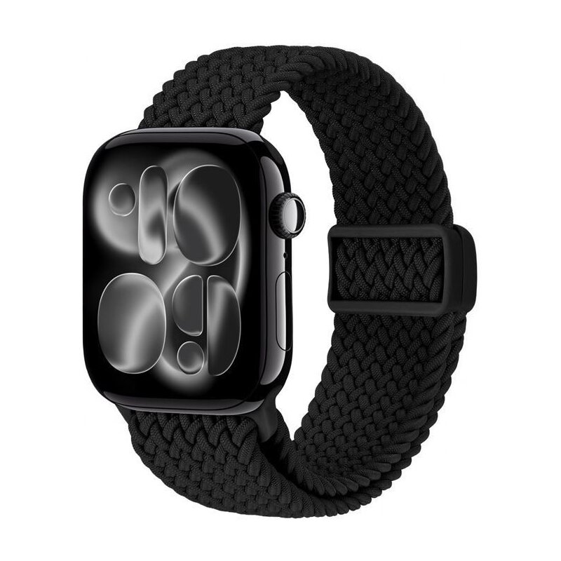Pasek CRONG Wave Band do Apple Watch do koperty 38/40/41/42mm Czarny
