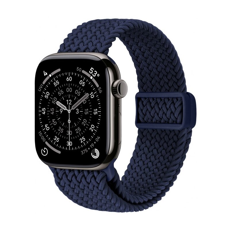 Pasek CRONG Wave Band do Apple Watch do koperty 44/45/46/49mm Granatowy