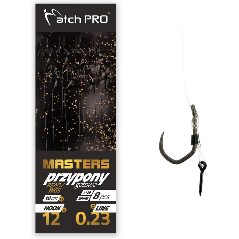 Przypon MATCHPRO MF Masters Spike M19 NR 12 0.23 mm / 10 cm (8 szt.)