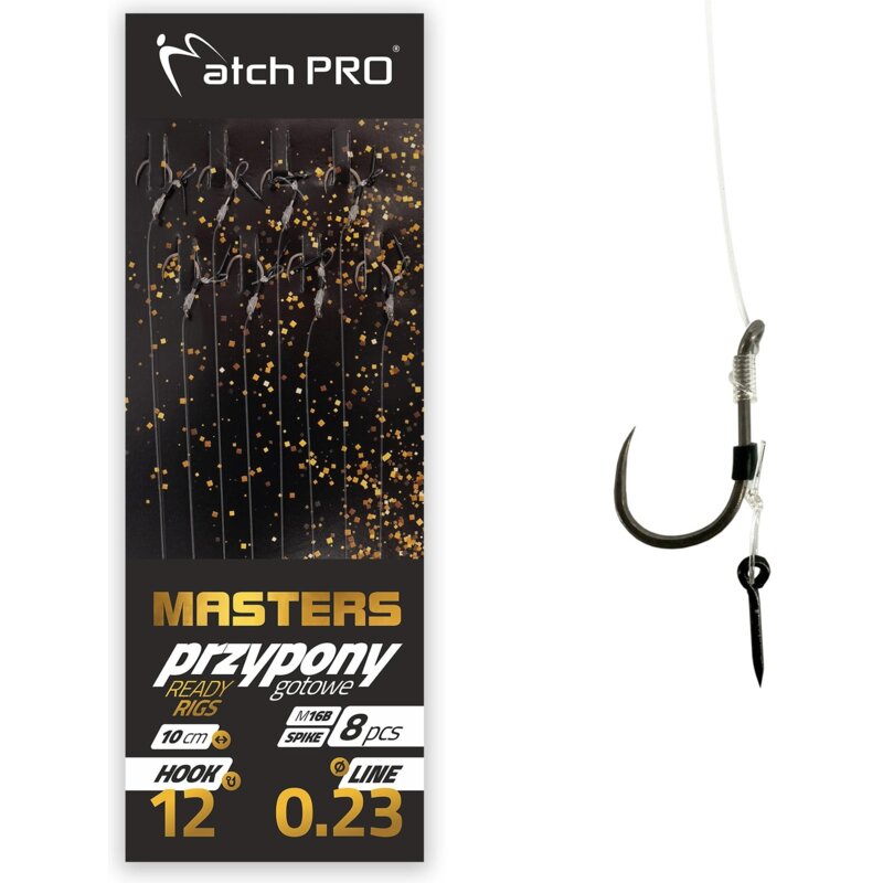 Przypon MATCHPRO MF Masters Spike M16B NR 10 0.23 mm / 10 cm (8 szt.)