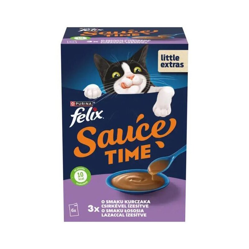 Karma dla kota FELIX Sauce Time Kurczak i Łosoś 6 x 40 g
