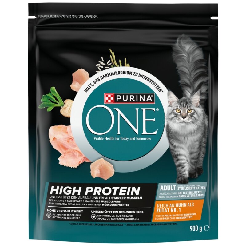 Karma dla kota PURINA ONE High Protein Kurczak 900 g